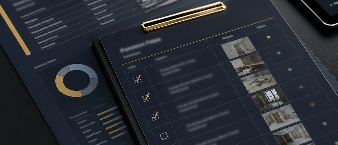 Punch-list and maintenance reporting dashboard